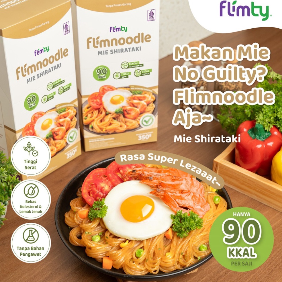 

Splash Flimnoodle Mie Shirataki Tanpa Proses Goreng 1 Box isi 5 pcs