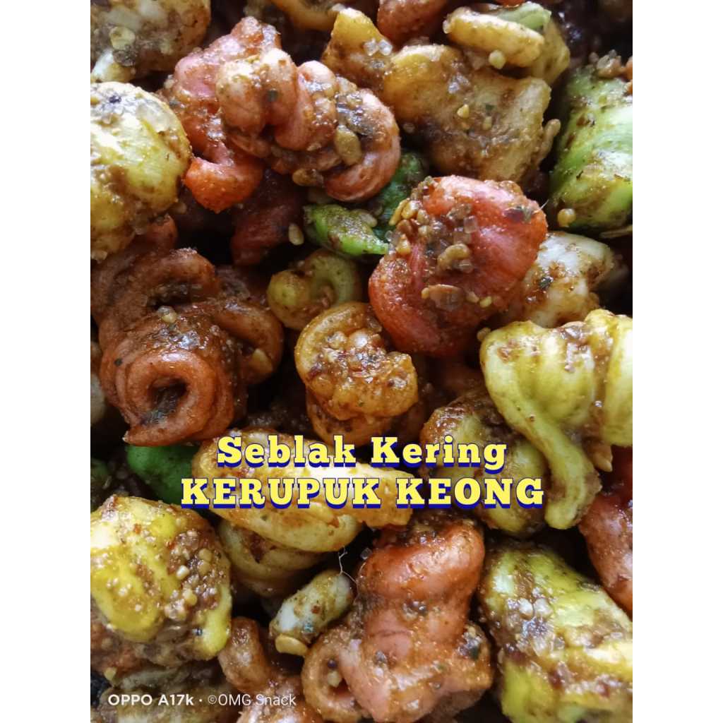 

Seblak kering bumbu kacang kerupuk keong 250g sebring daun jeruk cikruh / krupuk seblak