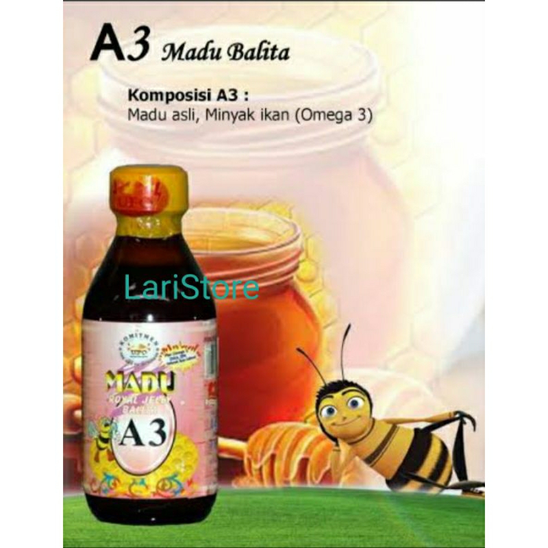 Madu Anak/balita/ A3 buat kecerdasan dan nafsu makan anak