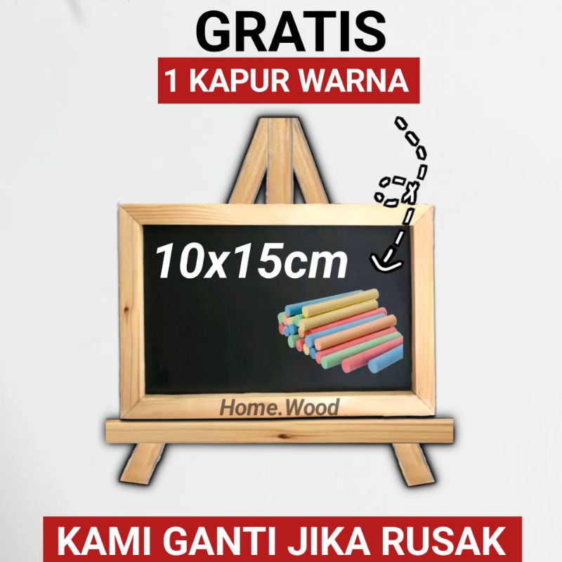 

PAPAN TULIS KAPUR 10X15 CM + Standing | PAPAN TULIS HITAM | PAPAN TULISAN