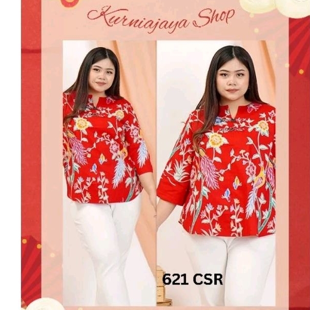 atasan batik jumbo/baju batik imlek/baju imlek jumbo/atasan batik imlek