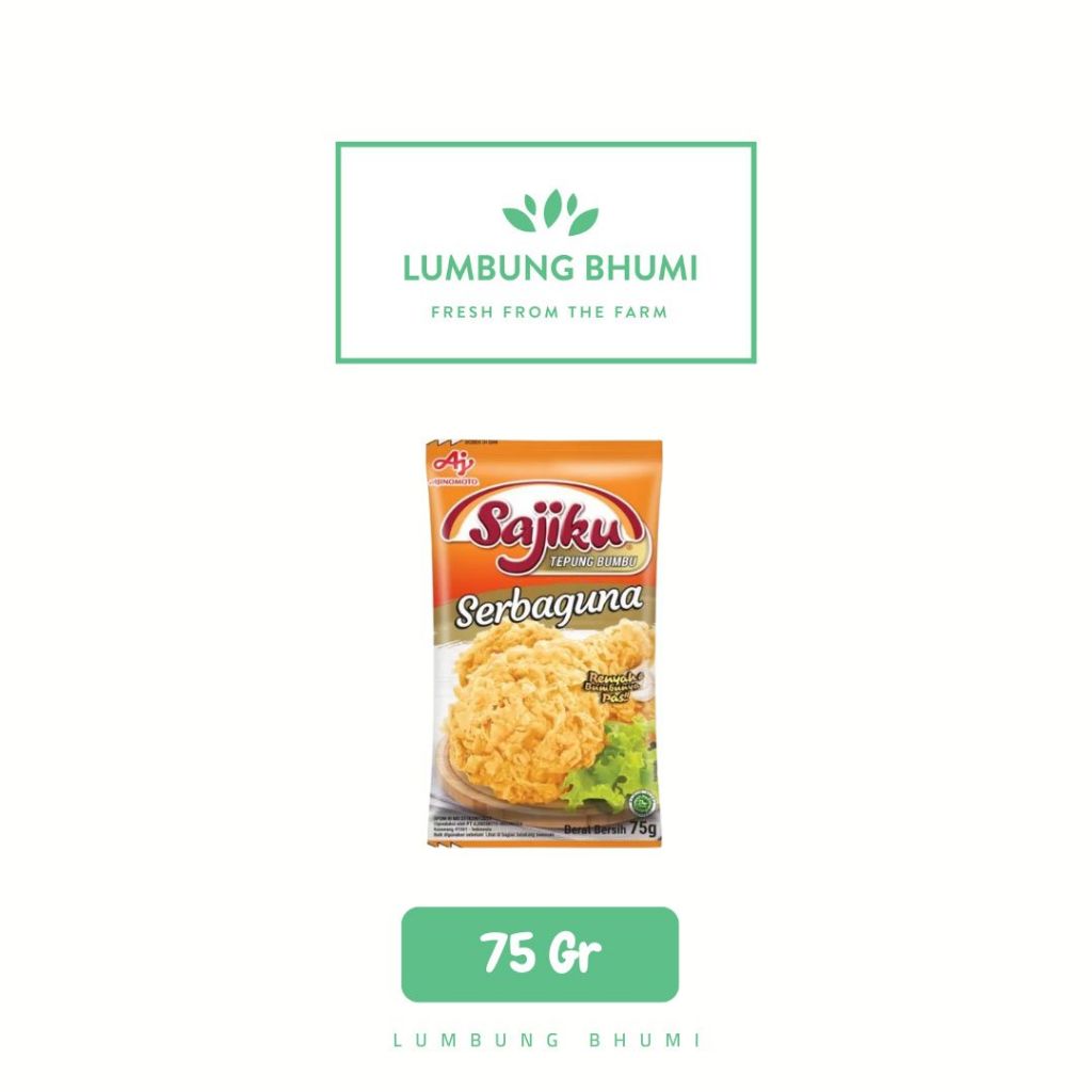 

SAJIKU Tepung Bumbu Serbaguna 75 Gr 1 Pcs - Lumbung Bhumi