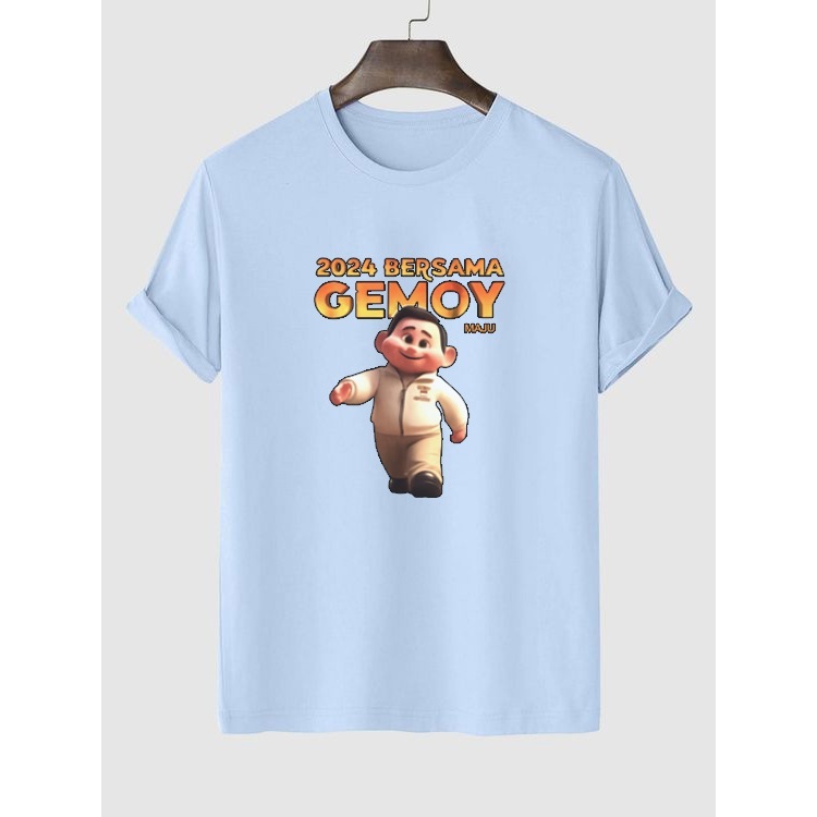 Baju Kaos Cowok Cewek Si Gemoy Kaos Oblong Pria Wanita Blue Sky I Kaos Distro Pria Wanita Biru Langi