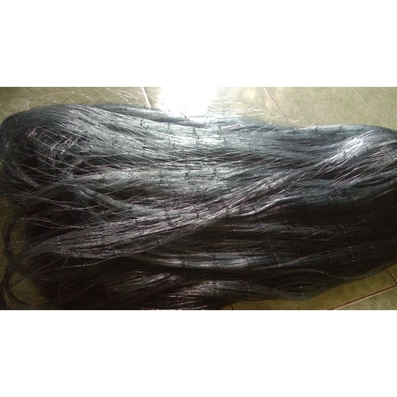 Jaring Ayam Hutan jumbo super jumbo kuat ulet tinggal pakai tidak geser warna hitam benang 0.50