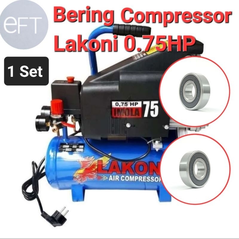 BEARING SET COMPRESSOR LAKONI 0.75 HP