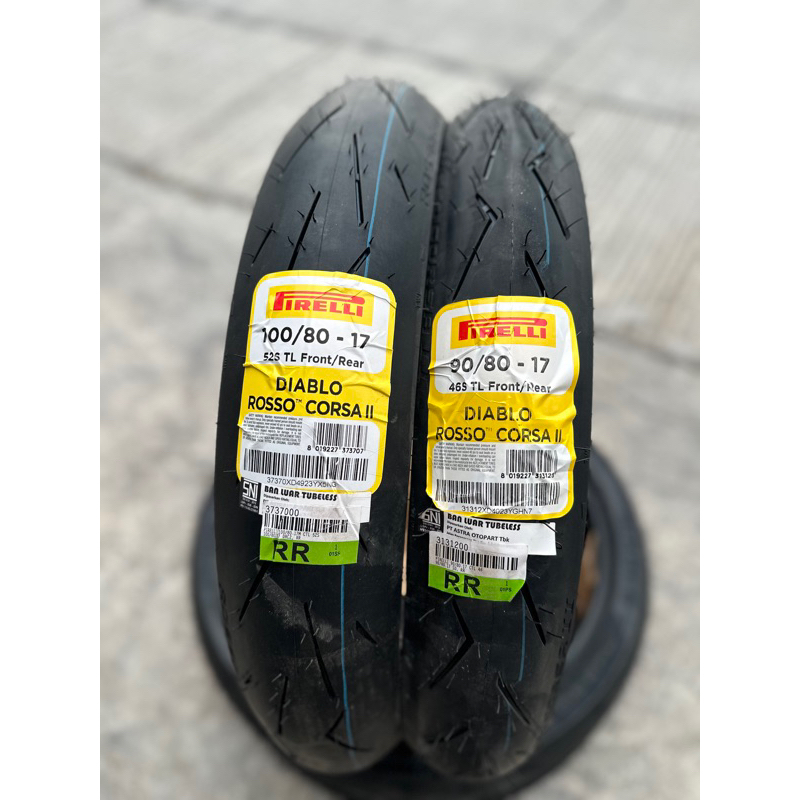 BAN PIRELLI DIABLO ROSSO SPORT CORSA 2 110/70 100/80 90/80 RING 17 BAN PIRELLI DRS 2 RING 17 TUBETYP