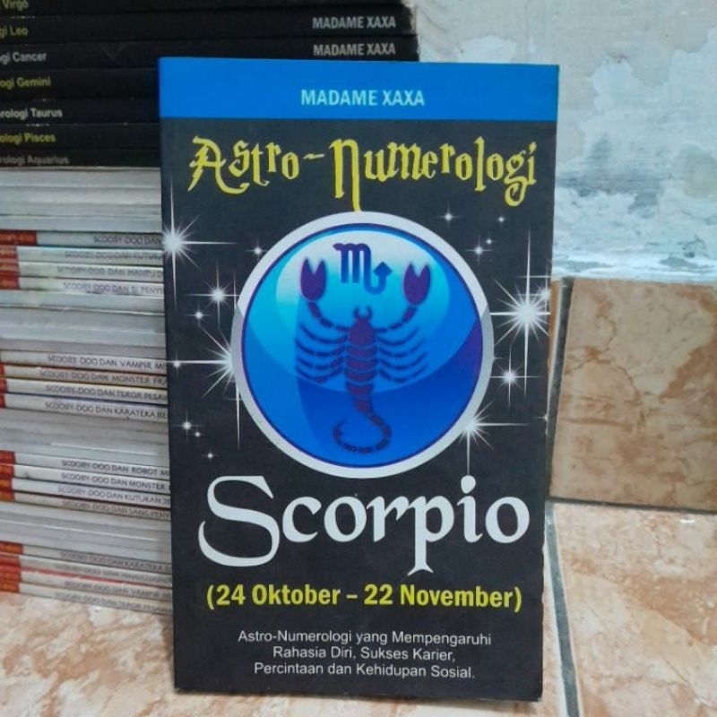 BUKU ASTRO-NUMEROLOGI SCORPIO(24 DESEMBER-22 NOVEMBER)