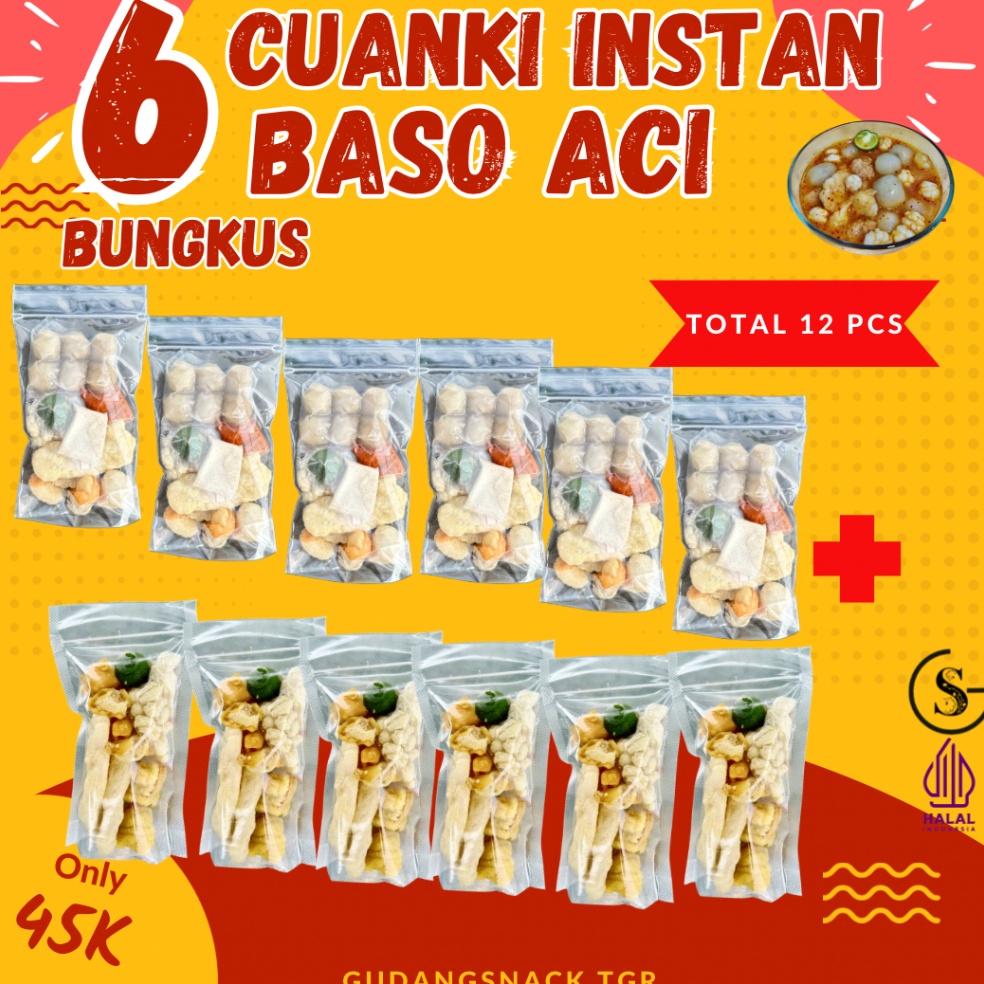 

NEW PAKET BUNDLING BASO ACI 6 PCS MIX CUANKI INSTAN 6 PCS