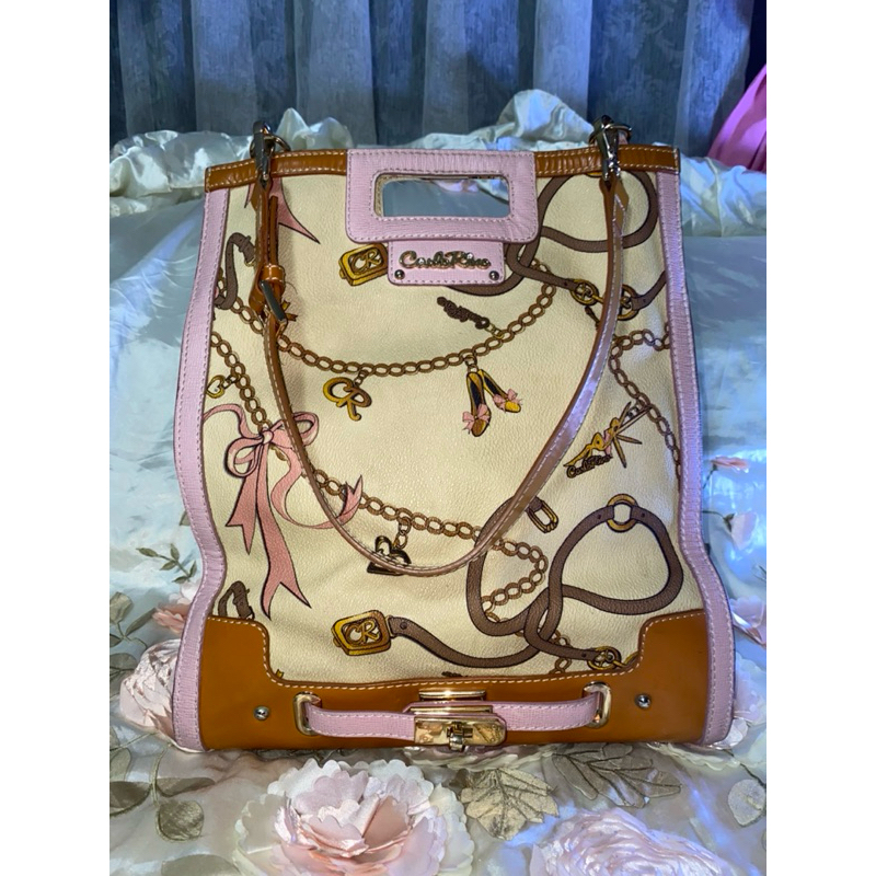 Carlo rino genuine leather sling shoulder bag