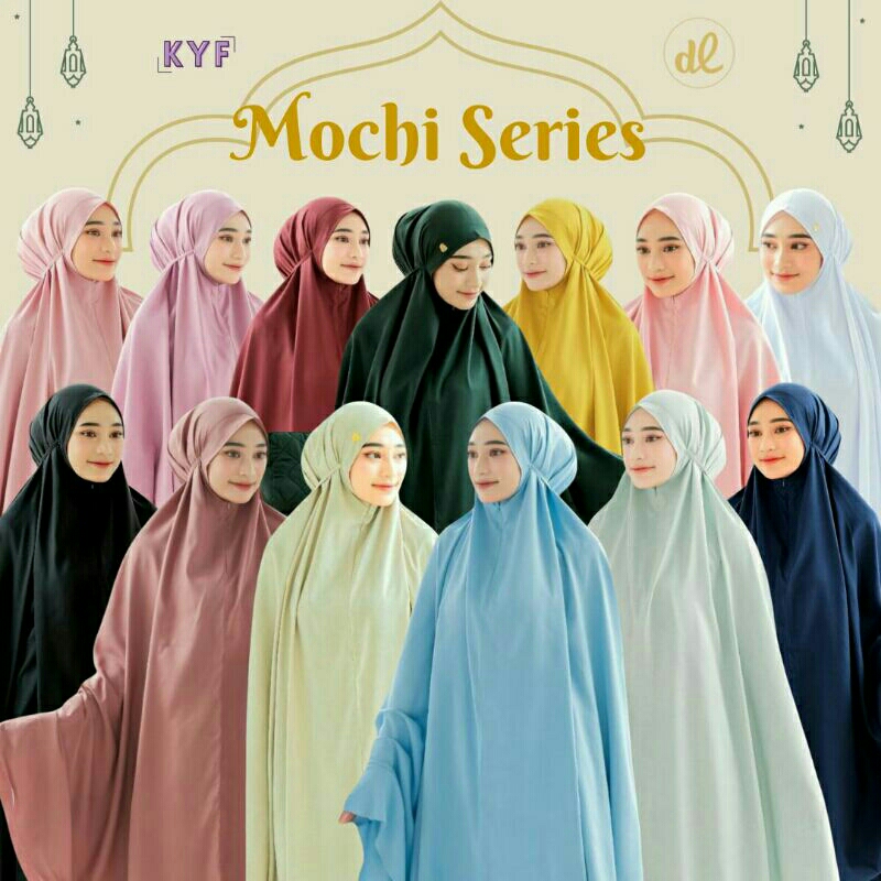 mukena mochi ibu dan anak new produk dalanova  dengan 13 pilihan warna best seller
