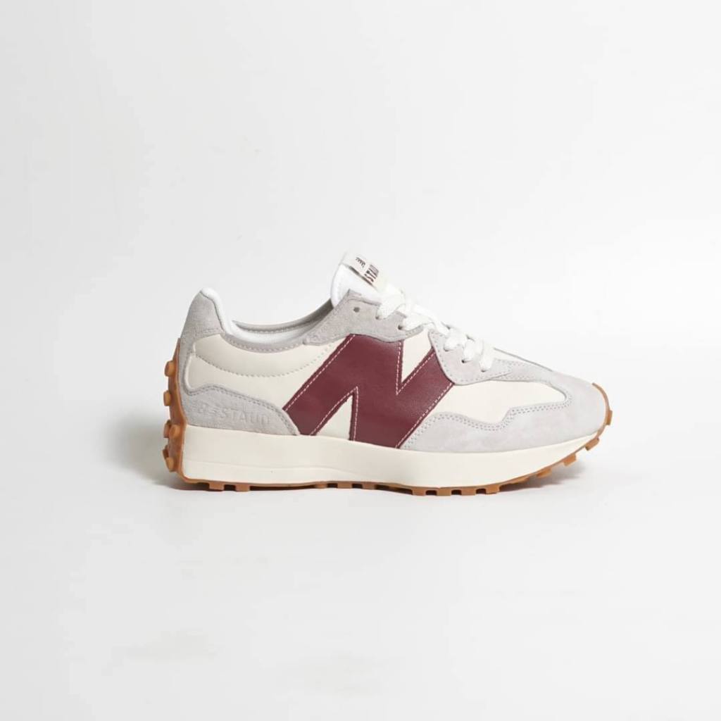 Sepatu Sneaker NB 327 Staud Burgundy