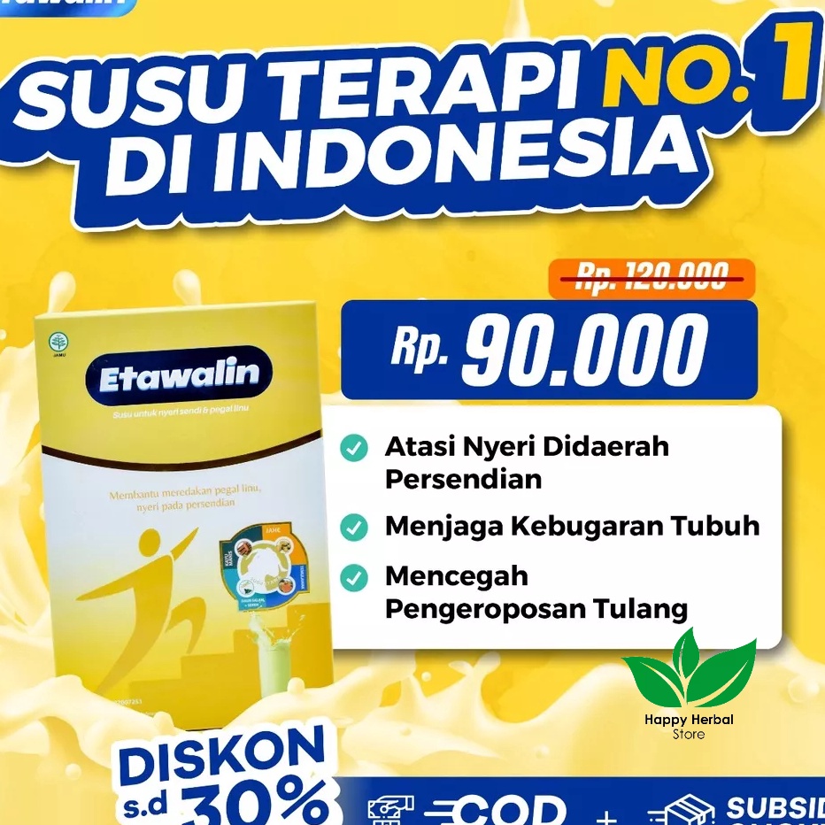 

STAR Etawalin Susu Kambing Etawa Tingkatkan Kepadatan Kesehatan Tulang Sendi Susu Anti Asam Urat Rematik Reumatik Nyeri Sendi 2ml