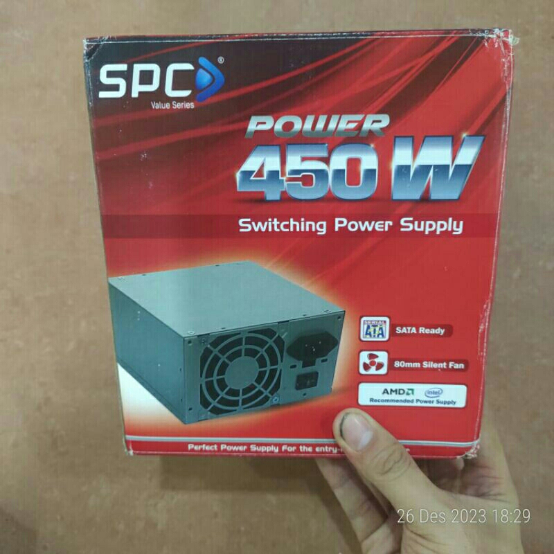 Spc 450W Power Supply For PC New