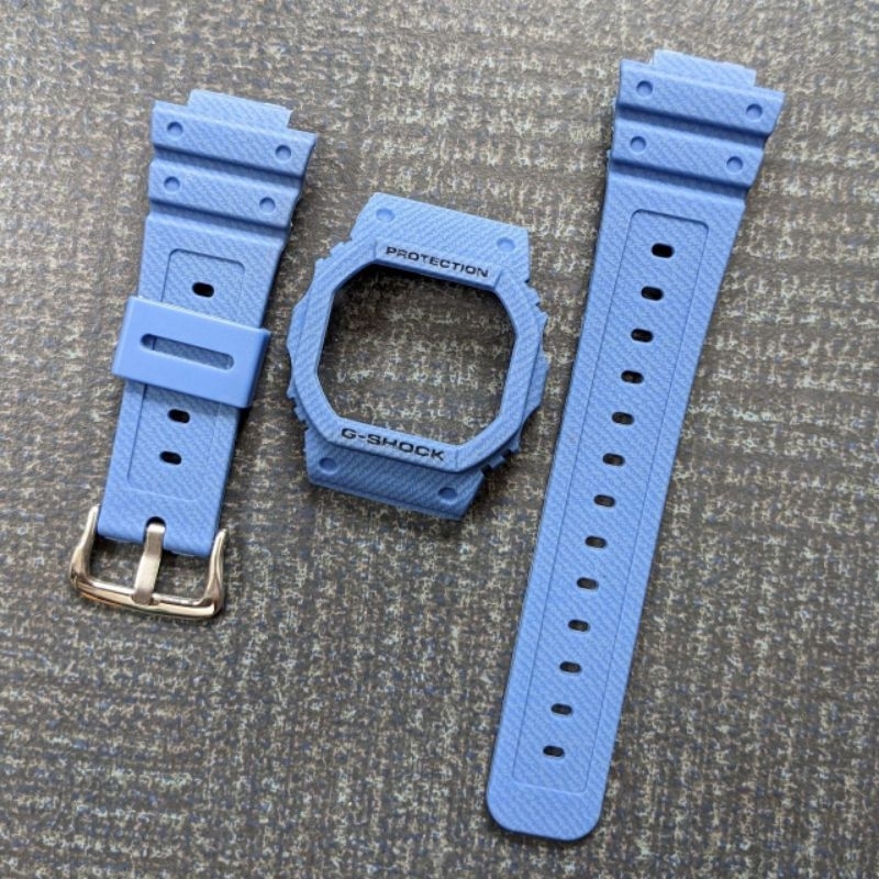 BNB STRAP BEZEL GSHOCK G SHOCK DW 5600 GW B5600 GW 5000 DW5030 DW 5735 DW 5700 blue jeans