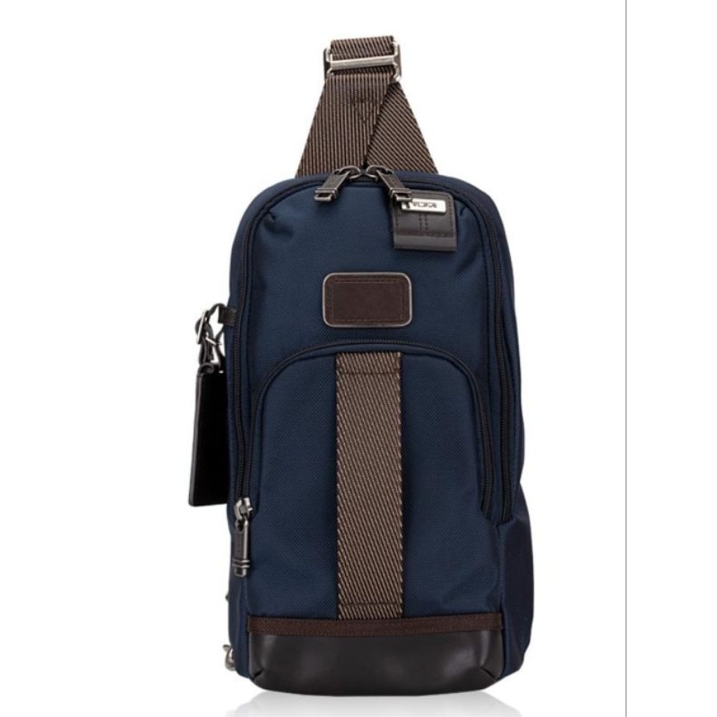 Tumi Fife Slim Sling Bag Navy