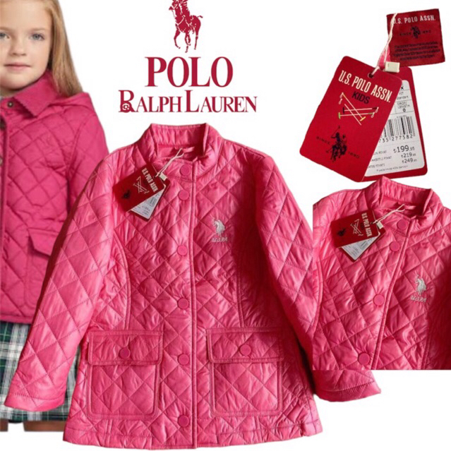 jaket winter anak perempuan polo RL 4sd 13 tahun