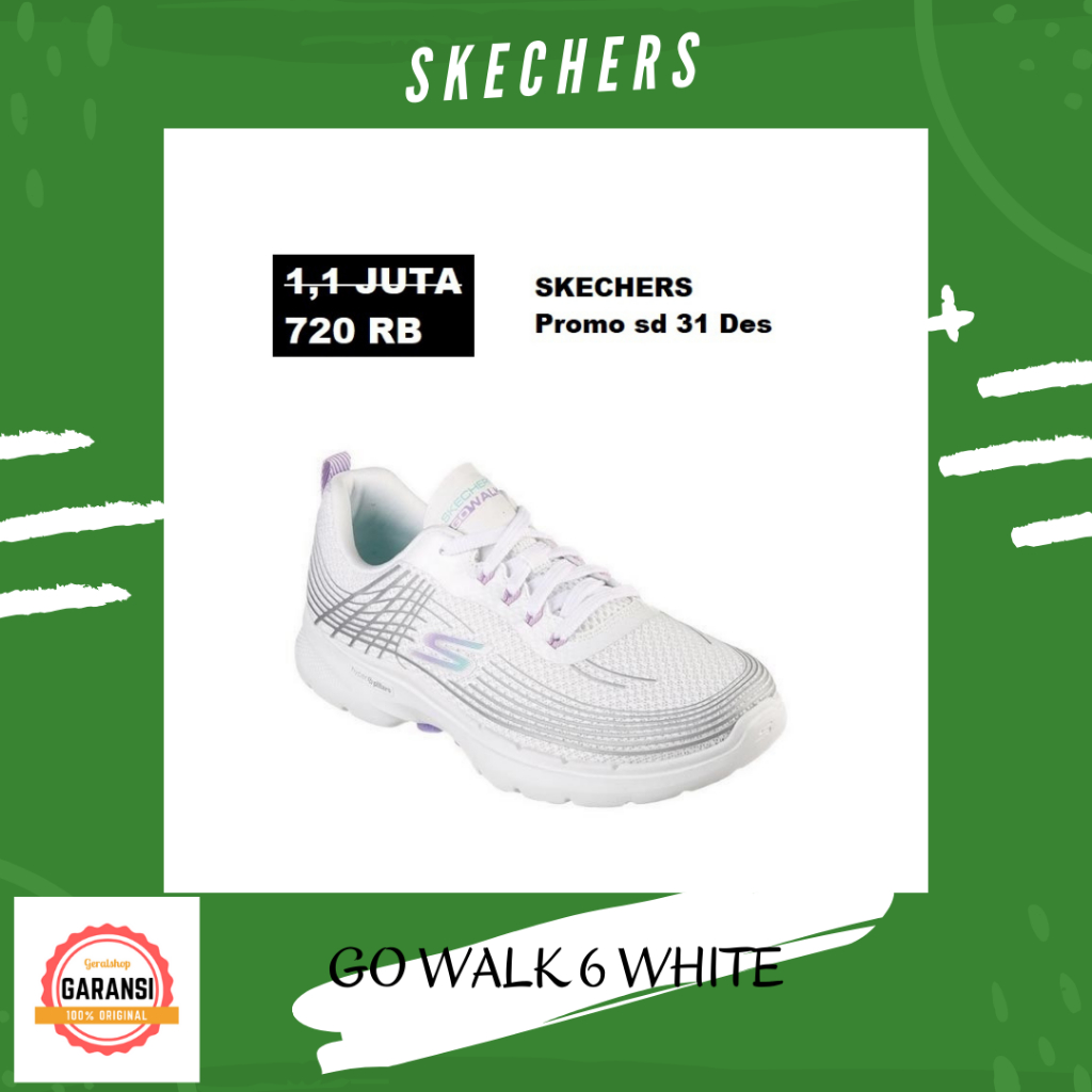 Sepatu wanita sale Skechers 100% original seri GO WALK 6