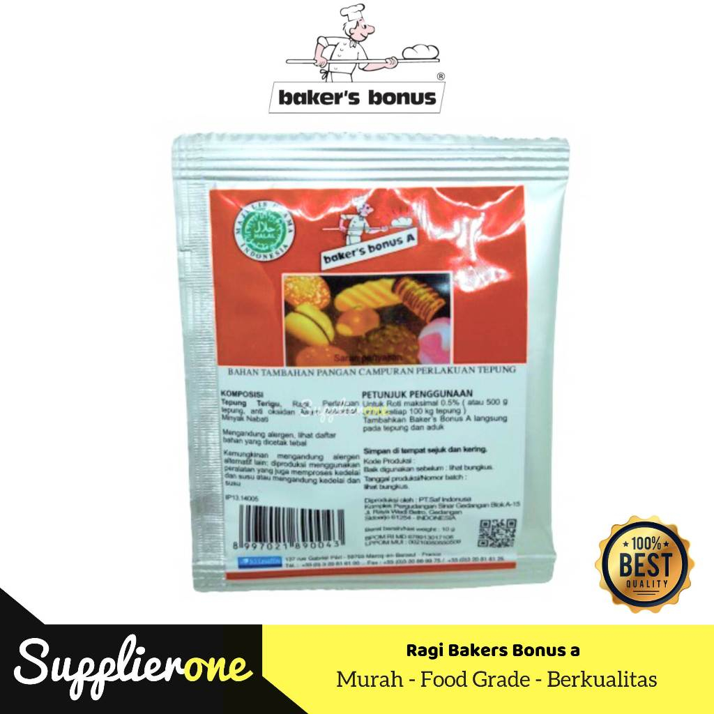 Bread Improver Baker Bonus A Sachet / Bread Improver / Bread Improver Untuk Roti / Baker Bonus A Sac