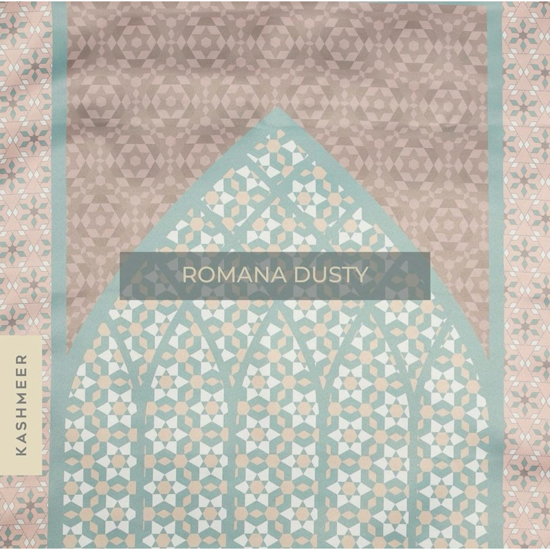Sajadah Travel | KASHMEER ROMANA DUSTY| Kashmeer Satin Series