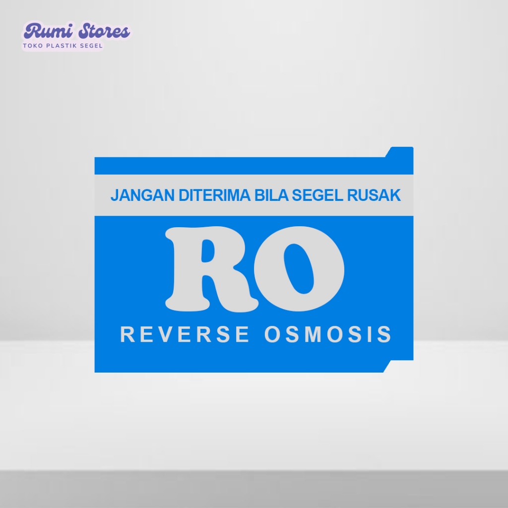 Segel Galon  RO Biru Putih isi 200 Lembar