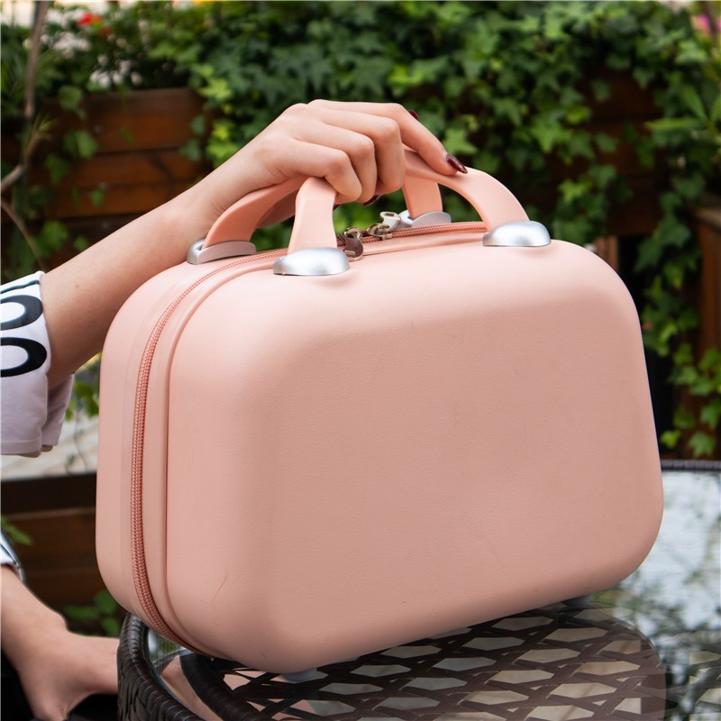 JZR Koper Mini 14 inch Koper kecil Koper Mini Beauty Case tas make up koper Kosmetik Premium Bahan f