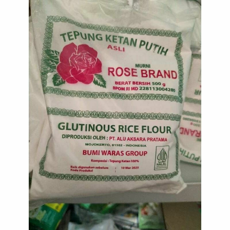 

Ready Tepung Ketan Rose Brand Kemasan 500gr