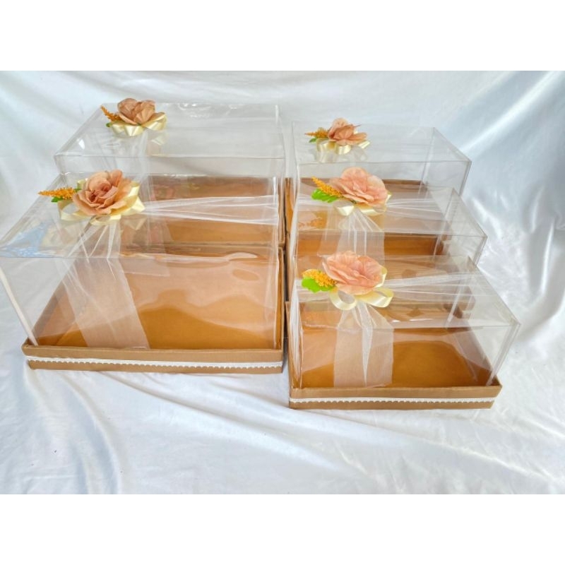 

(ISI 5 BOX ) SET BOX HANTARAN / SESERAHAN BUNGA ARTIFICIAL