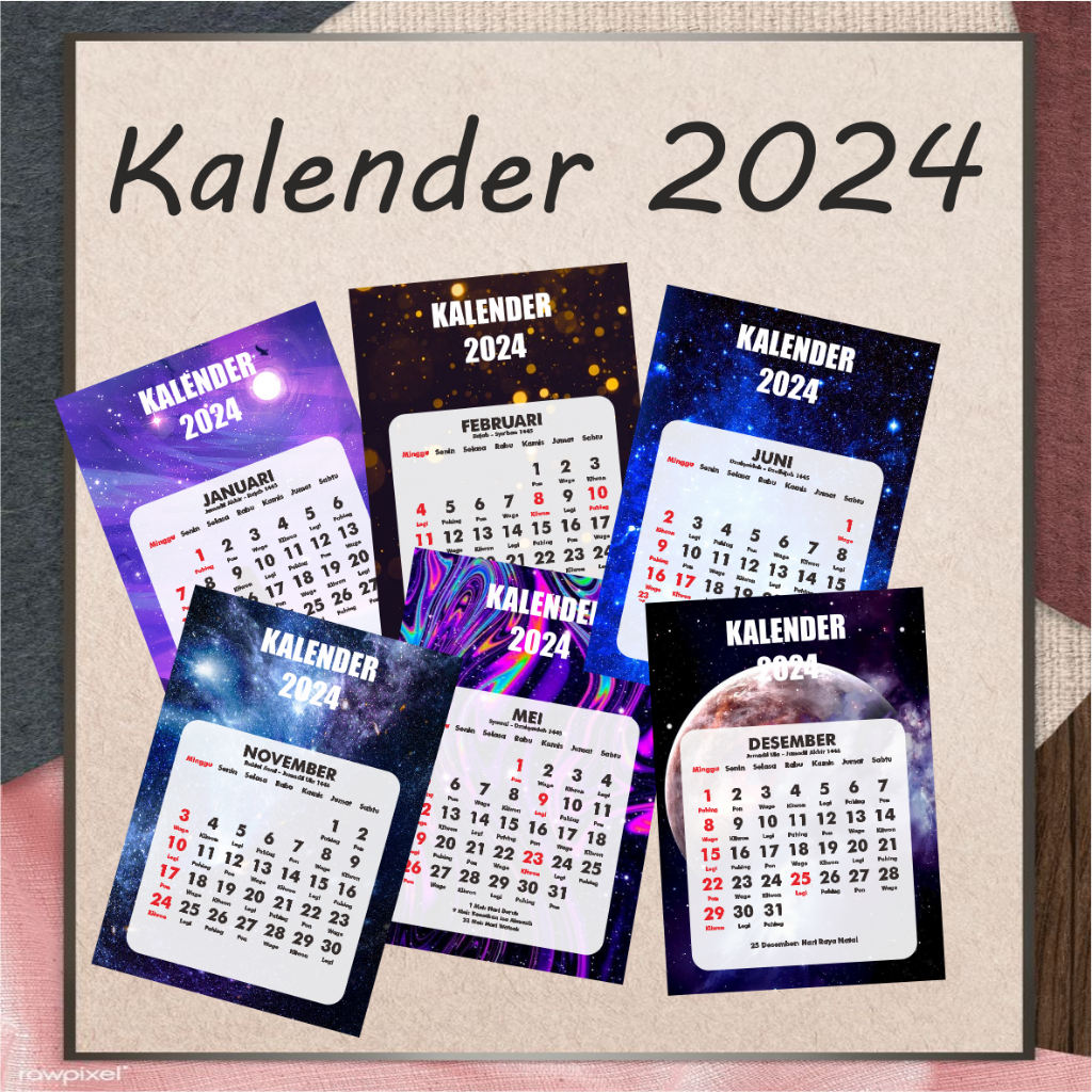 

Model A [Bulanan] Kalender 2024 Kalender Dinding 2024 Spiral Kalender Klem Custom Aesthetic Simpel