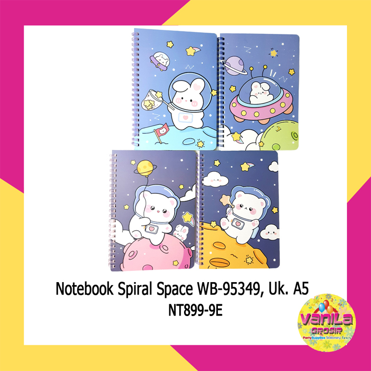 

(1Pcs) Notes Spiral Uk A5, notebook spiral, buku diary, buku tulis, notebook A5