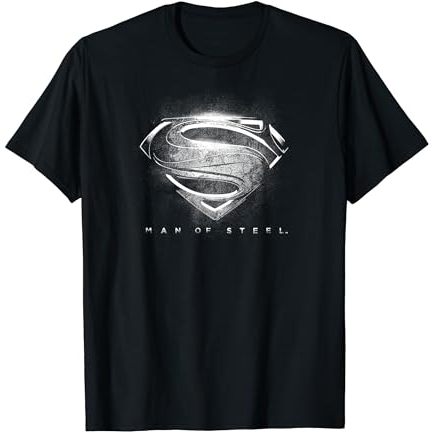 Superman Man of Steel Contrast Logo Symbol T-Shirt - Baju - Kaos - Baju Kaos - Kaos Unisex - Baju Ka