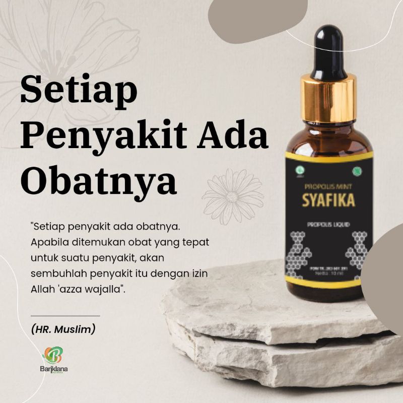 PROPOLIS MINT SYAFIKA LIQUID AMAN BPOM HALAL