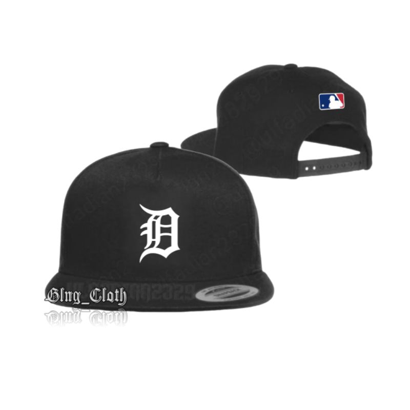 Topi Snapback Detroit Premium - Topi Snapback Trucker Jaring Casual - Topi Pria Wanita MLB Logo Detr