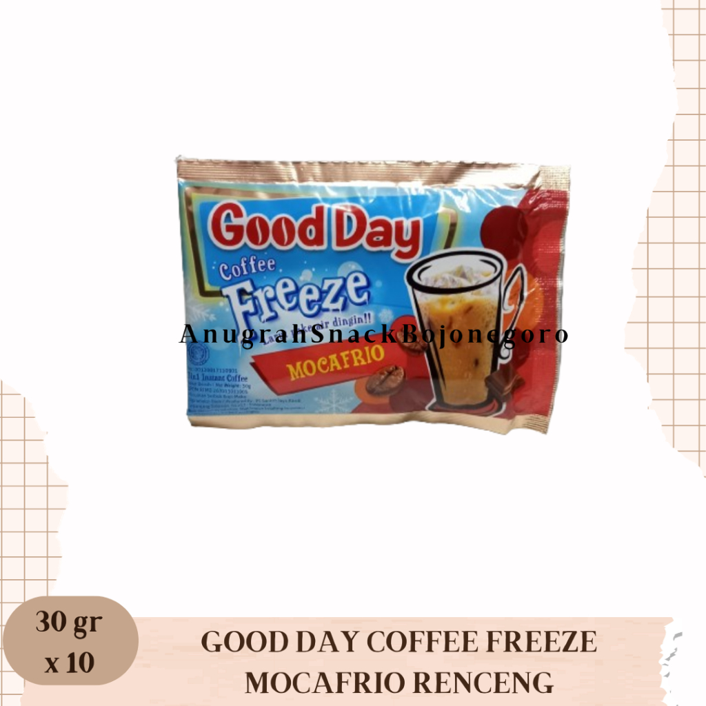 

Good Day Coffee Freeze Mocafrio Renceng 30gr x 10
