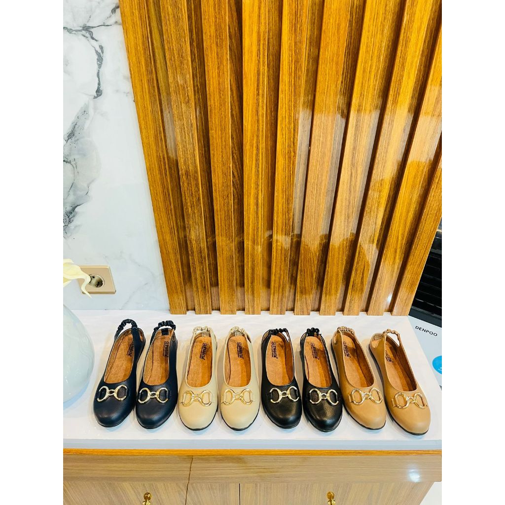 TUTONG KULIT WANITA MODEL KACAMATA BALET KARET BELAKANG - TOKO SYAGITA KULIT ASLI GARUT