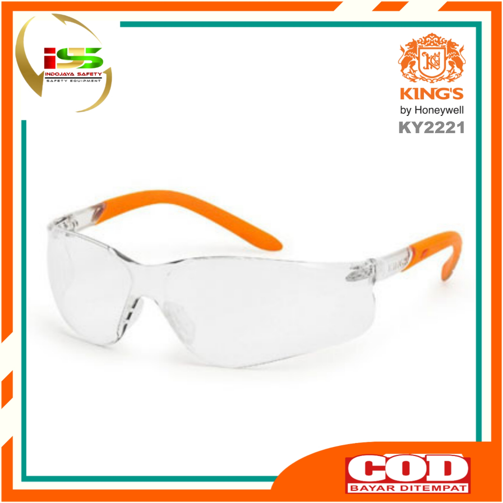 Kacamata Safety Kings KY 2221 Bening Safety Glasses King's Ky2221 Lensa Clear