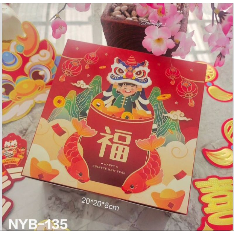 NYB-135 Dus Kue Packaging Kue Imlek Box Imlek Cny | Box Packaging