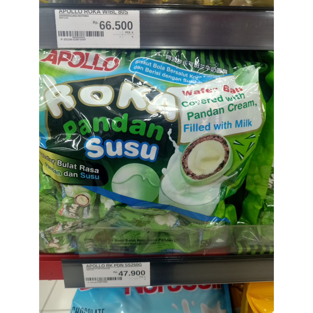 

apollo roka pandan susu 250gr