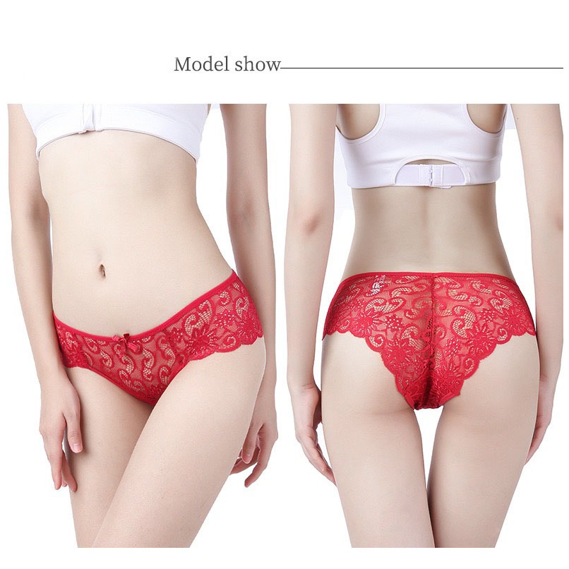 Celana Dalam Sexy cd Wanita jumbo lembut Renda Pakaian dalam C1250