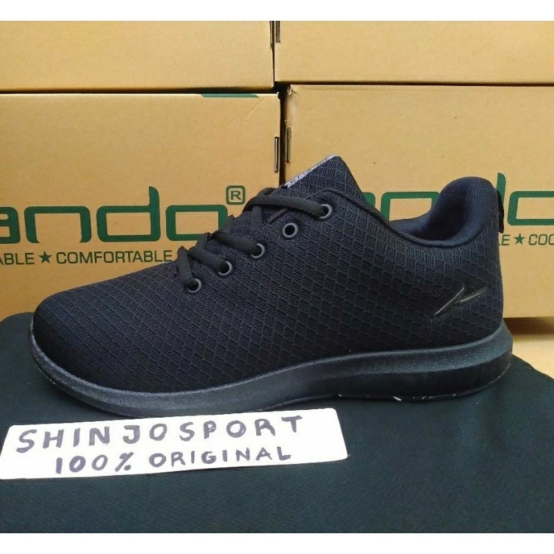 TERKEREN SEPATU SMA DEWASA ANDO ORIGINAL SNEAKERS HITAM PUTIH TALI PRIA WANITA KULIAH KERJA RINGAN