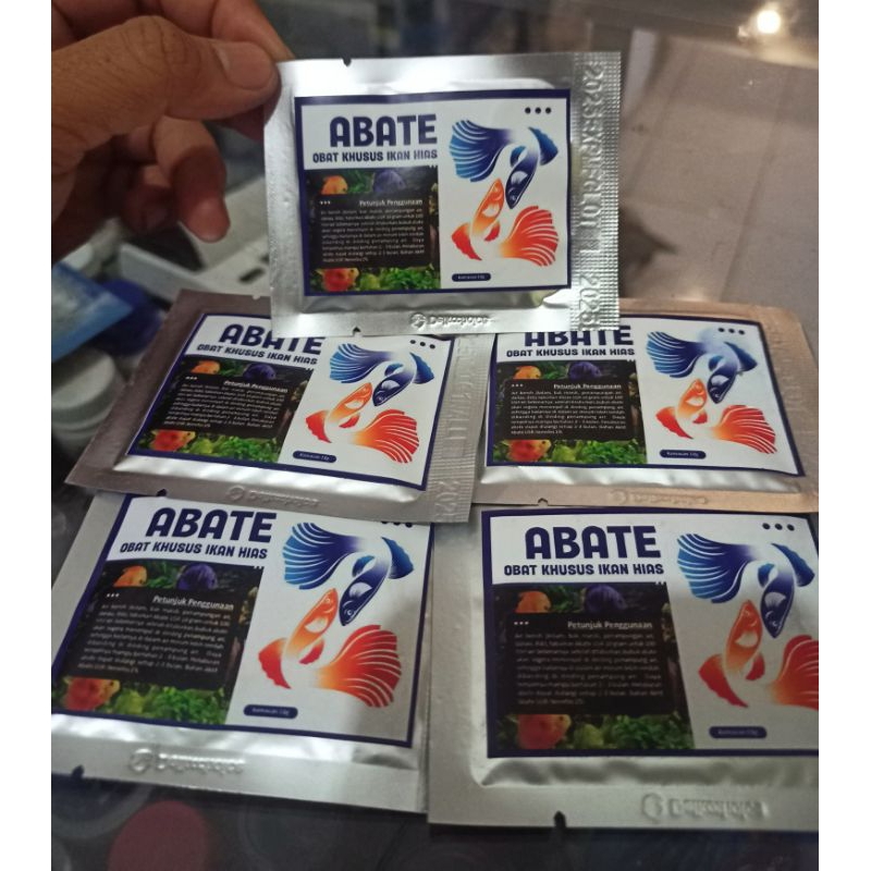 Obat kutu parasit ikan hias koi abate 10 gram