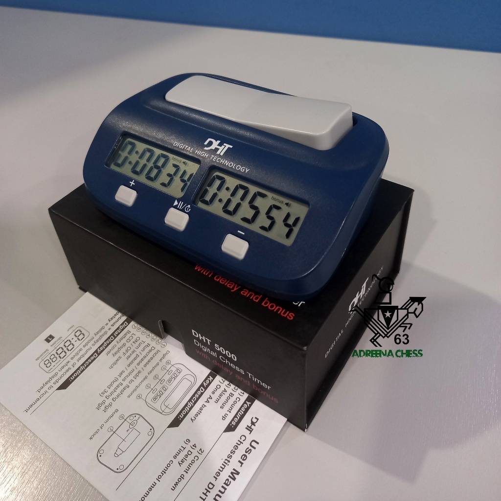 New Chess Timer Digital High Technology Jam Catur DHT 5000 Standar PERCASI