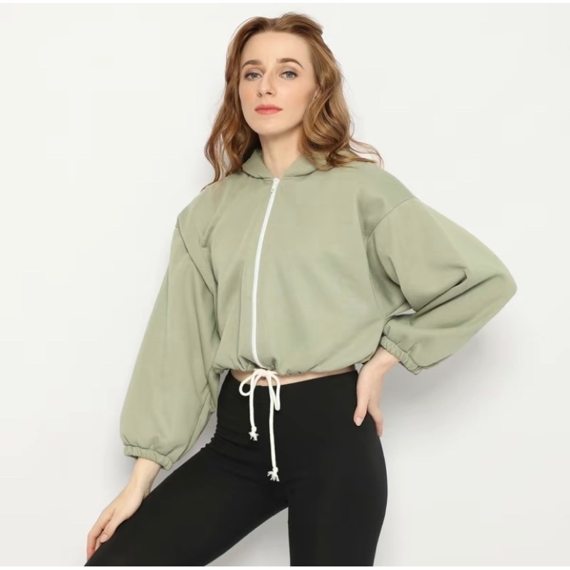 Hoodie crop zipper premium katun by HOODIEKU (PL)