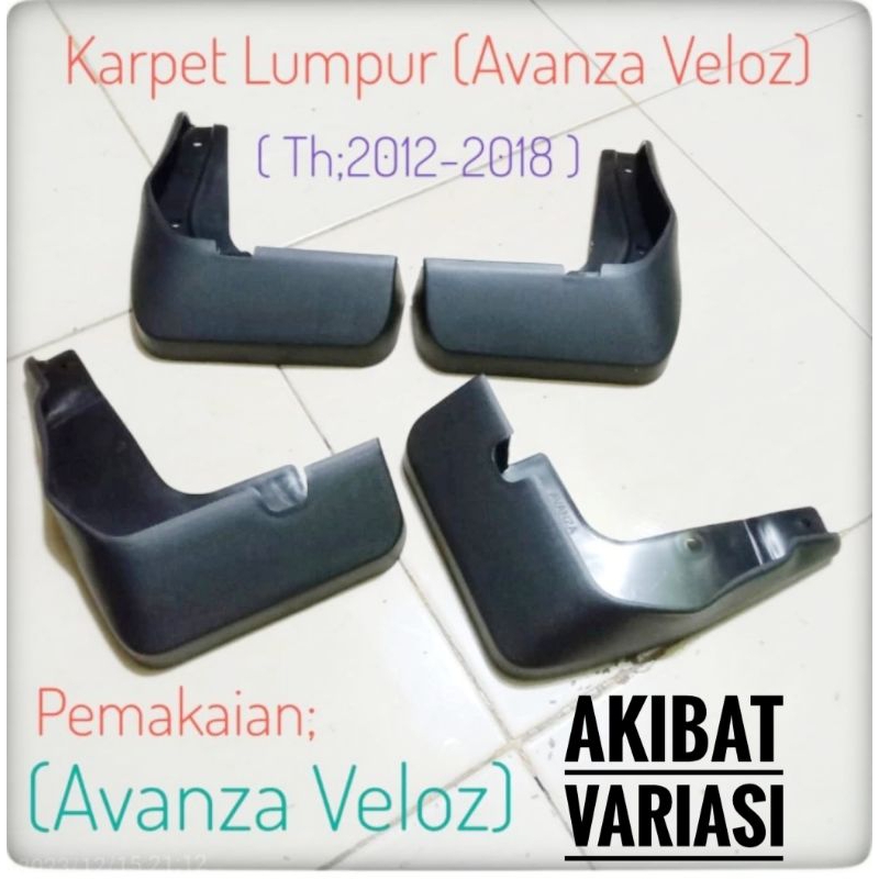 Mud Guard Mobil Toyota Avanza Veloz 2012 2018 Karpet Lumpur Mobil Toyota Veloz 2012 2018 Mud Guard A