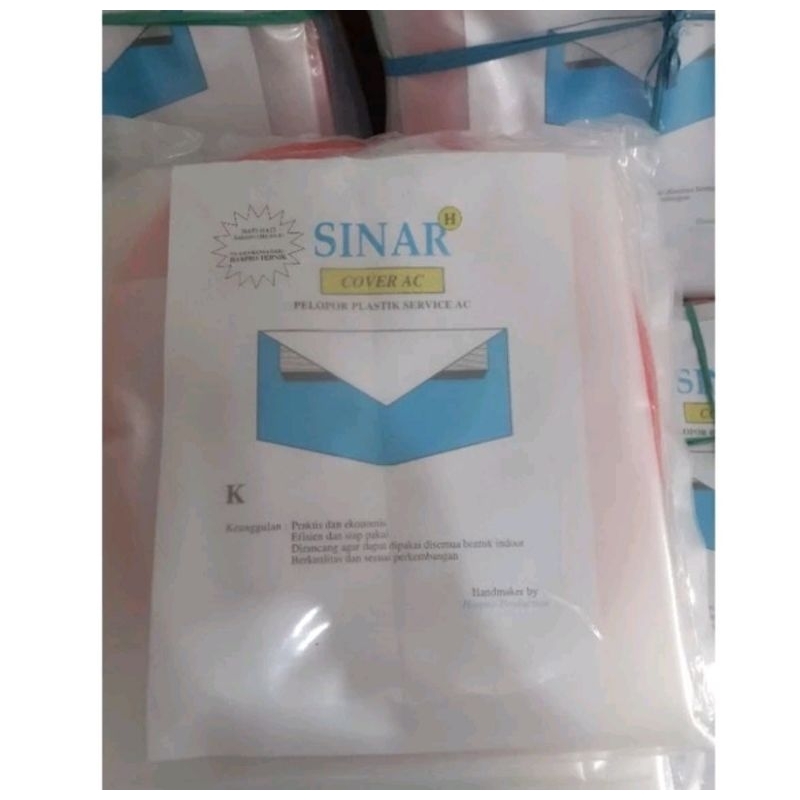 PLASTIC SERVICE AC  ( COVER SERVIS AC SPLIT 0.5 PK -2.5PK TYPE K&B )