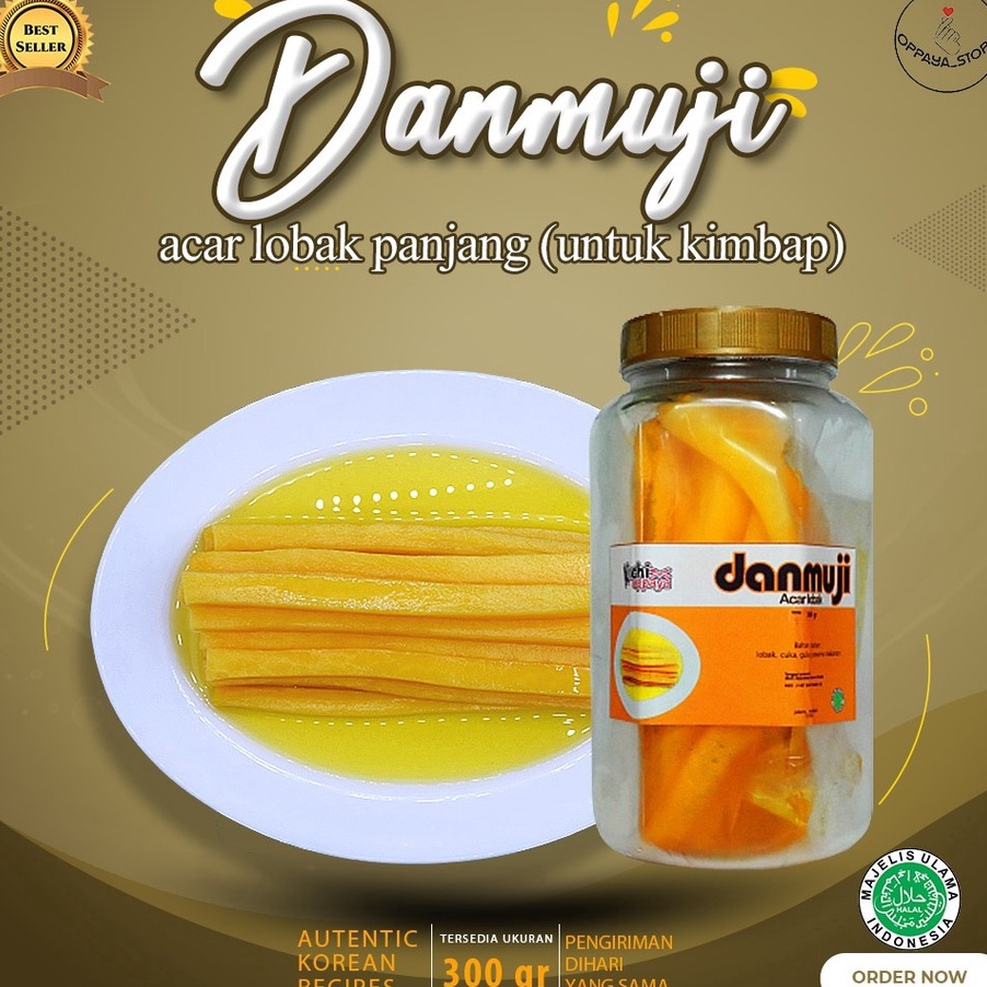 

Terbaru Danmuji Panjang Kimbab Acar Lobak Kuning Untuk Kimbab 3 Gram Isi 2 Potong Panjang