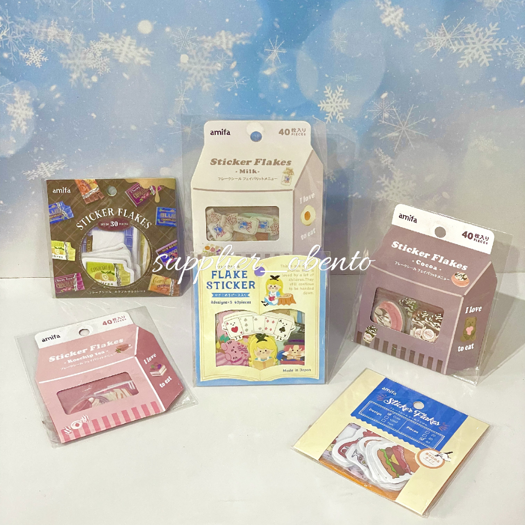 

[Daiso] Flake Sticker Masking Sticker Washi Tape Masking Tape Aesthetic Journaling Art Planner Craft Diy Japan - Stiker Lucu Estetik Plaster Karakter Vintage Sticker