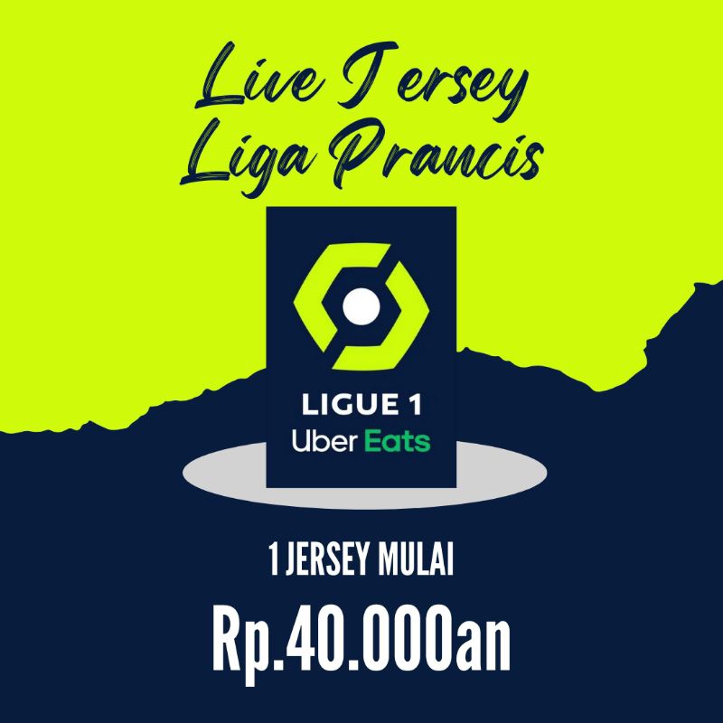21. LIVE Obral Jersey Grade Ori Thailand Liga Prancis Jersey Marce.lle Ly.on Lil.le Mo.na.co Ni.ce H