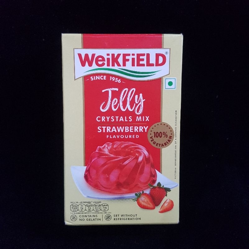 

Jelly Crystal's Mix Strawberry flavour Vegetarian - Weikfield