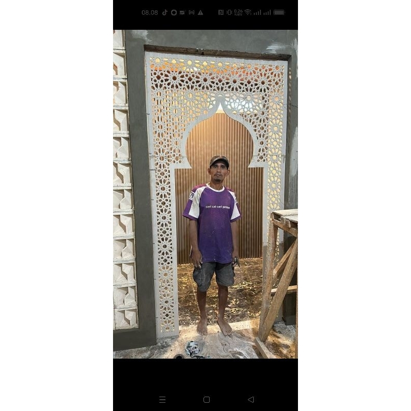 GRC Krawangan, krawangan grc, Mihrob mushola, mihrob Masjid, interior rumah, home dekor,  O8SATU8 O7