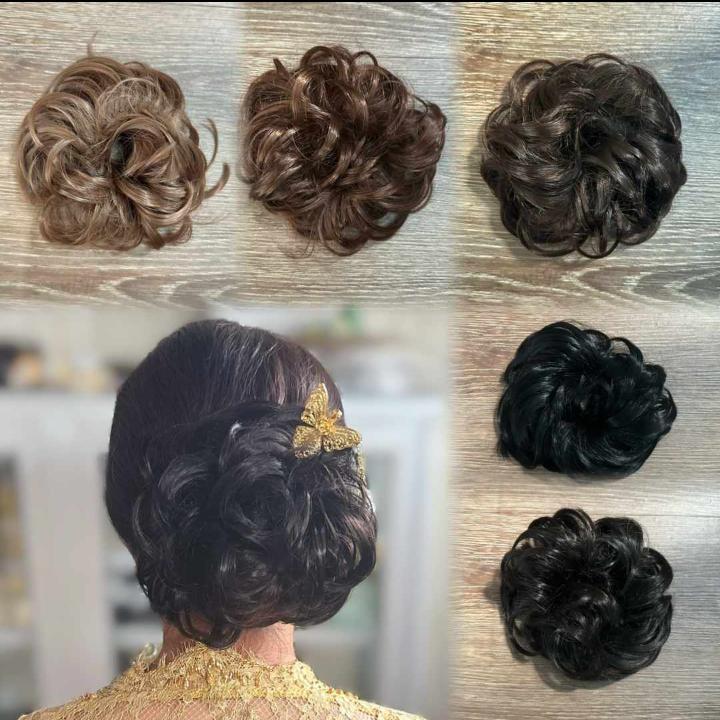 Karet Ulir Premium / Cepol Ulir Sanggul Rambut Palsu Aksesoris Hairdo Kebaya Bali